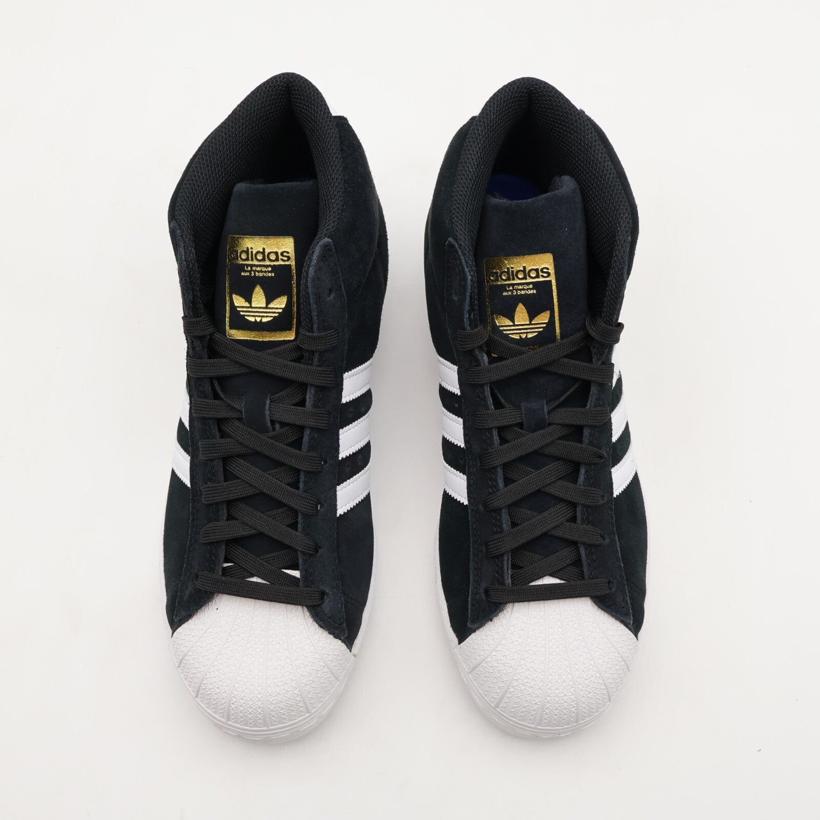 JH8146 adidas Originals Pro Model Mid Core Black Cloud White Gold (Men's)