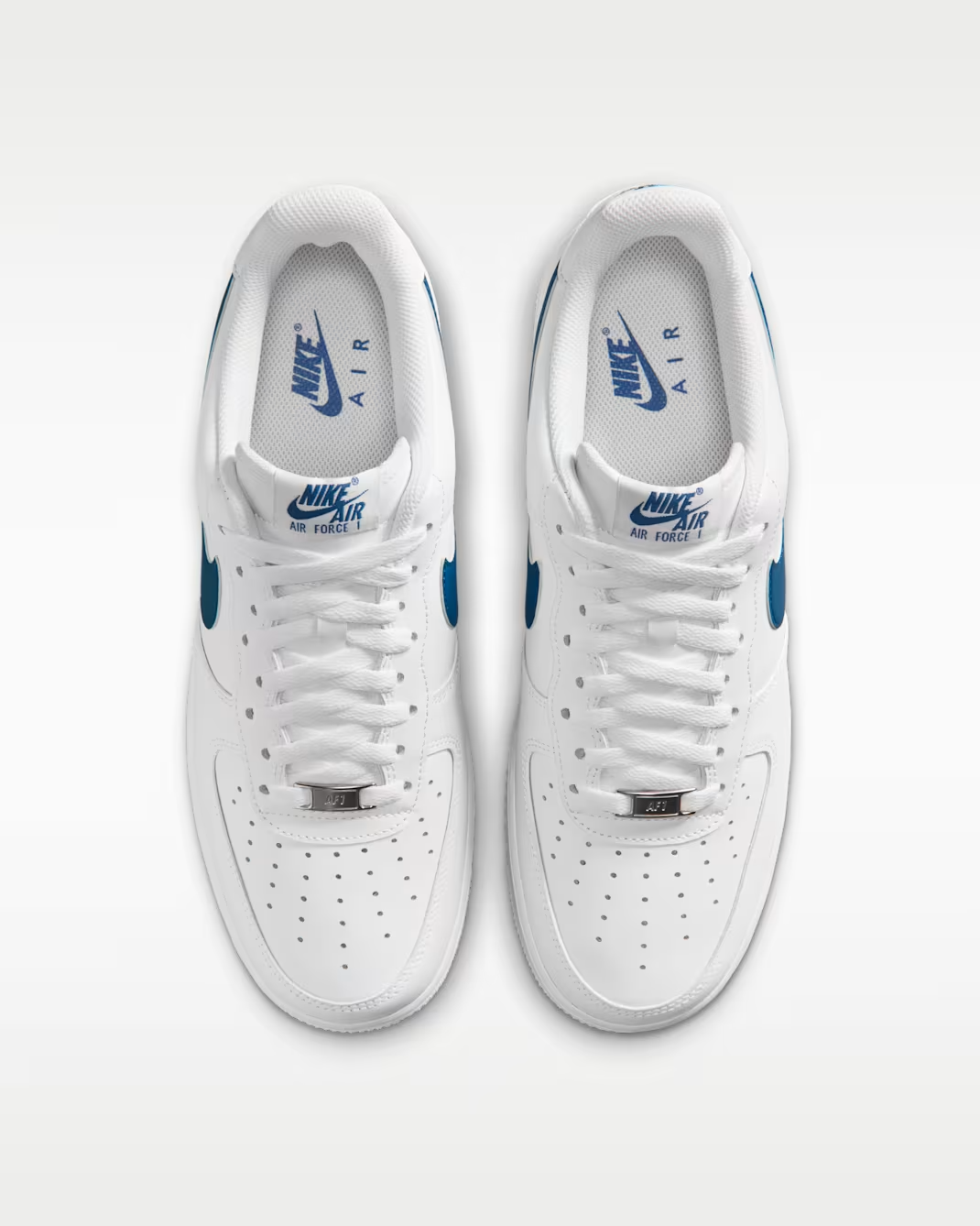 FJ4146-123 Nike Air Force 1 '07 White White Court Blue (Men's)