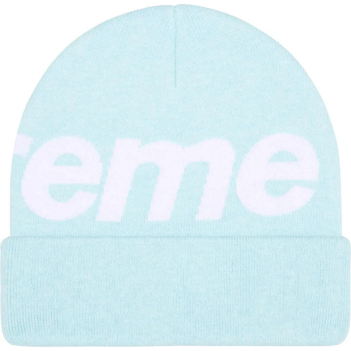 Supreme Big Logo Beanie Light Blue