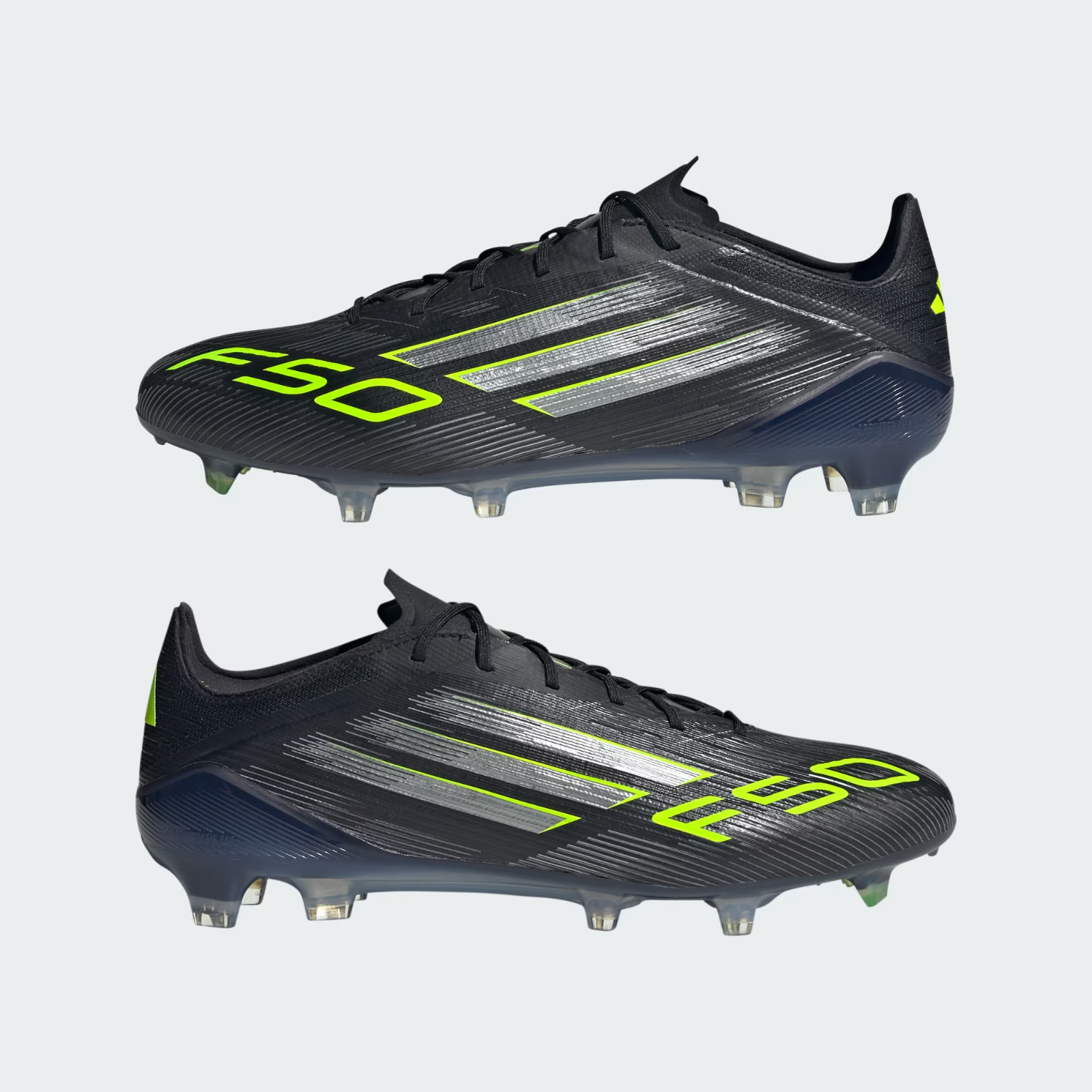 JH7616 adidas F50 Elite Firm Ground Boots Core Black Iron Metallic  (Men's)