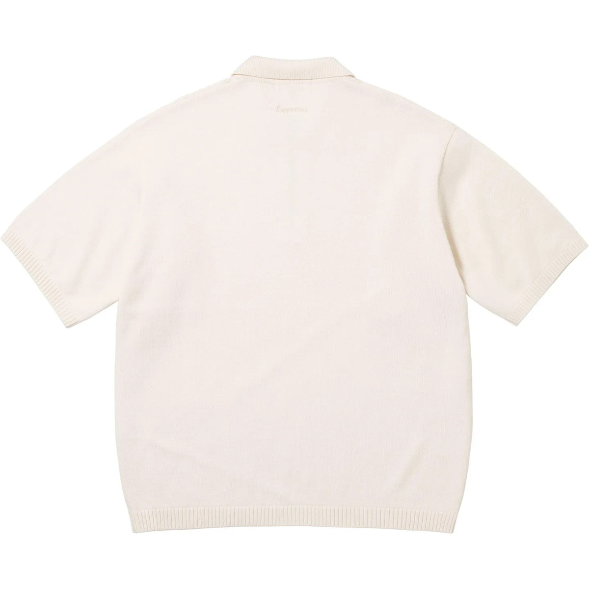 Supreme Beaded Zip Polo Cream