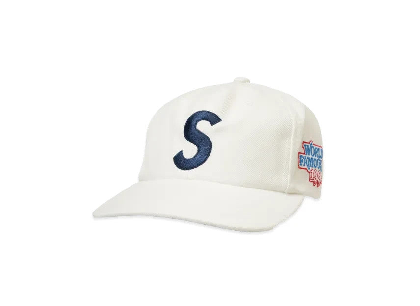 Supreme World Famous S Logo 6-Panel (26SS) "White"