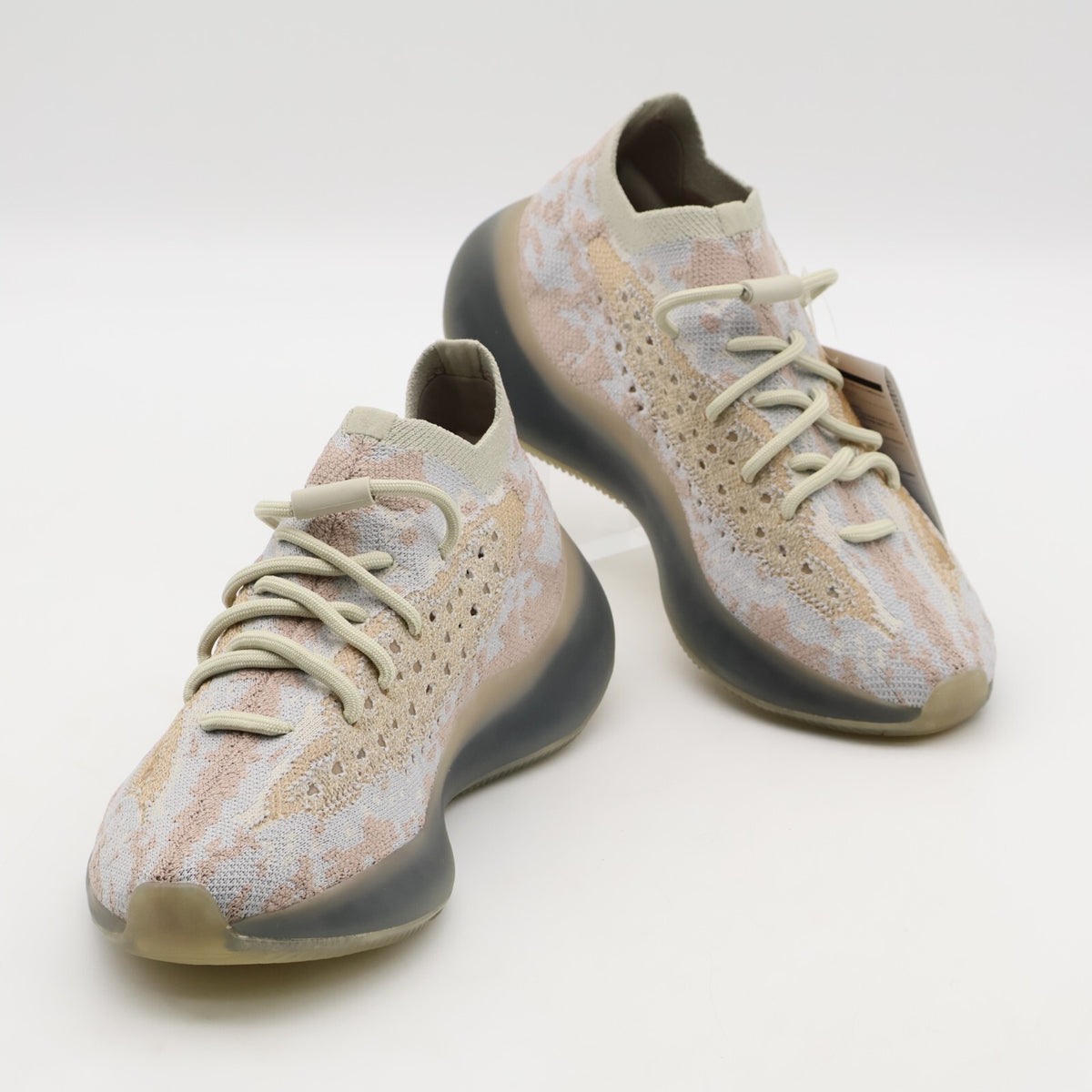 FZ1269 adidas Yeezy Boost 380 Pepper Light Grey Beige Red Sand Brown (Men's)