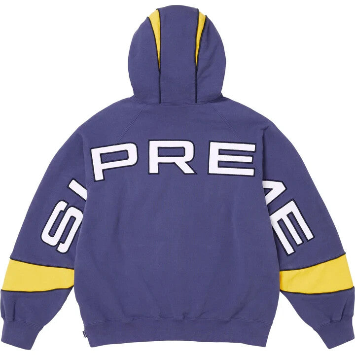 Supreme Paneled Hooded Sweatshirt Washed Navy