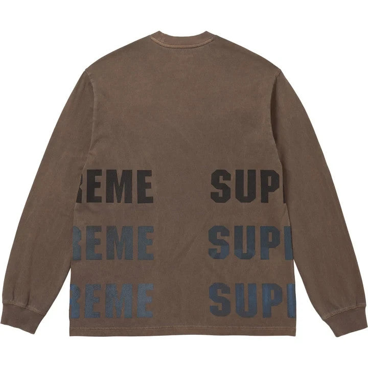 Supreme Reflective L/S Top Brown