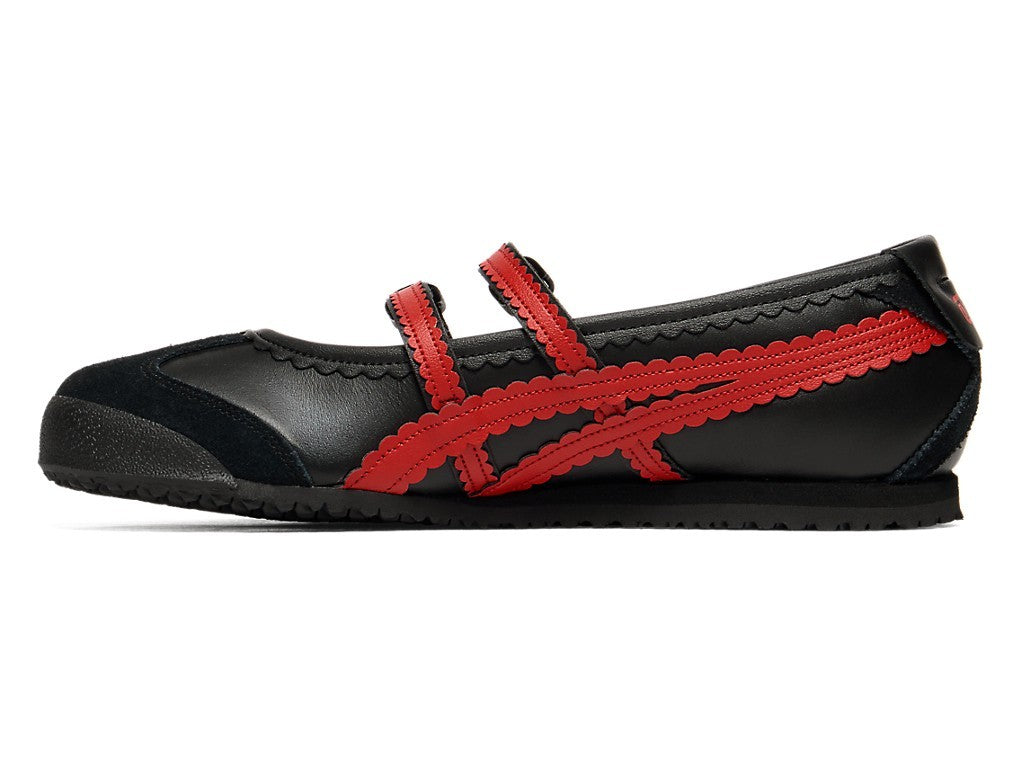 1182A678-002 Onitsuka Tiger Women's Mexico 66 TGRS "Black/Classic Red"