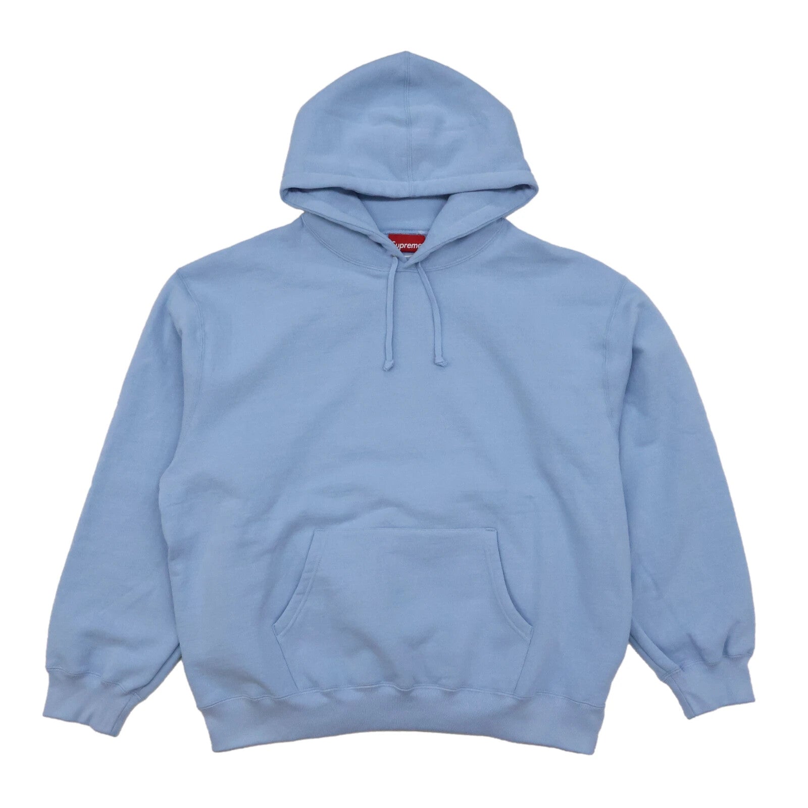 Supreme Satin Applique Hooded Sweatshirt Light Blue