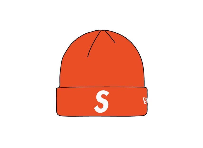 Supreme New Era S Logo Beanie Orange (24FW)
