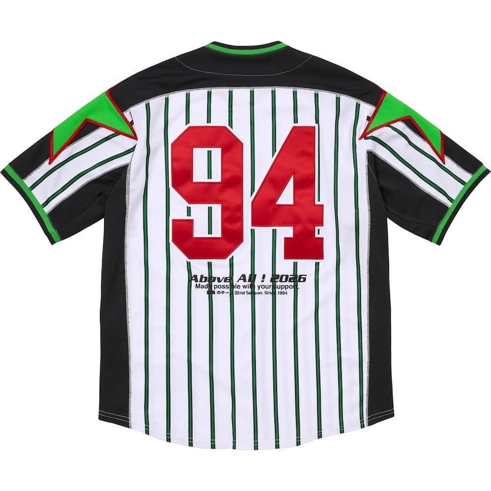 Supreme Stars Baseball Jersey Stripe