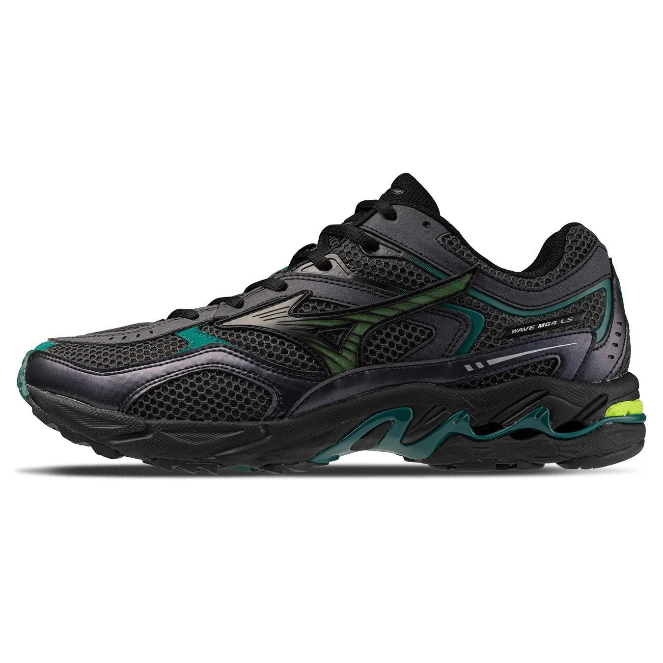D1GA260B01 Mizuno Wave MG4 LS "Dark Grey/Green" (Men's)
