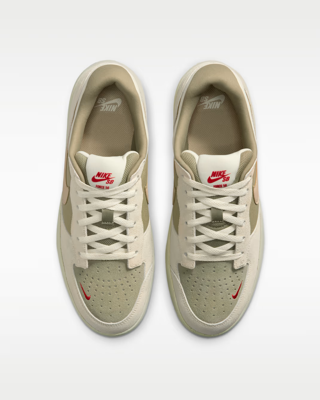 DV5477-106 Nike SB Force 58 Coconut Milk Neutral Olive (Men's)