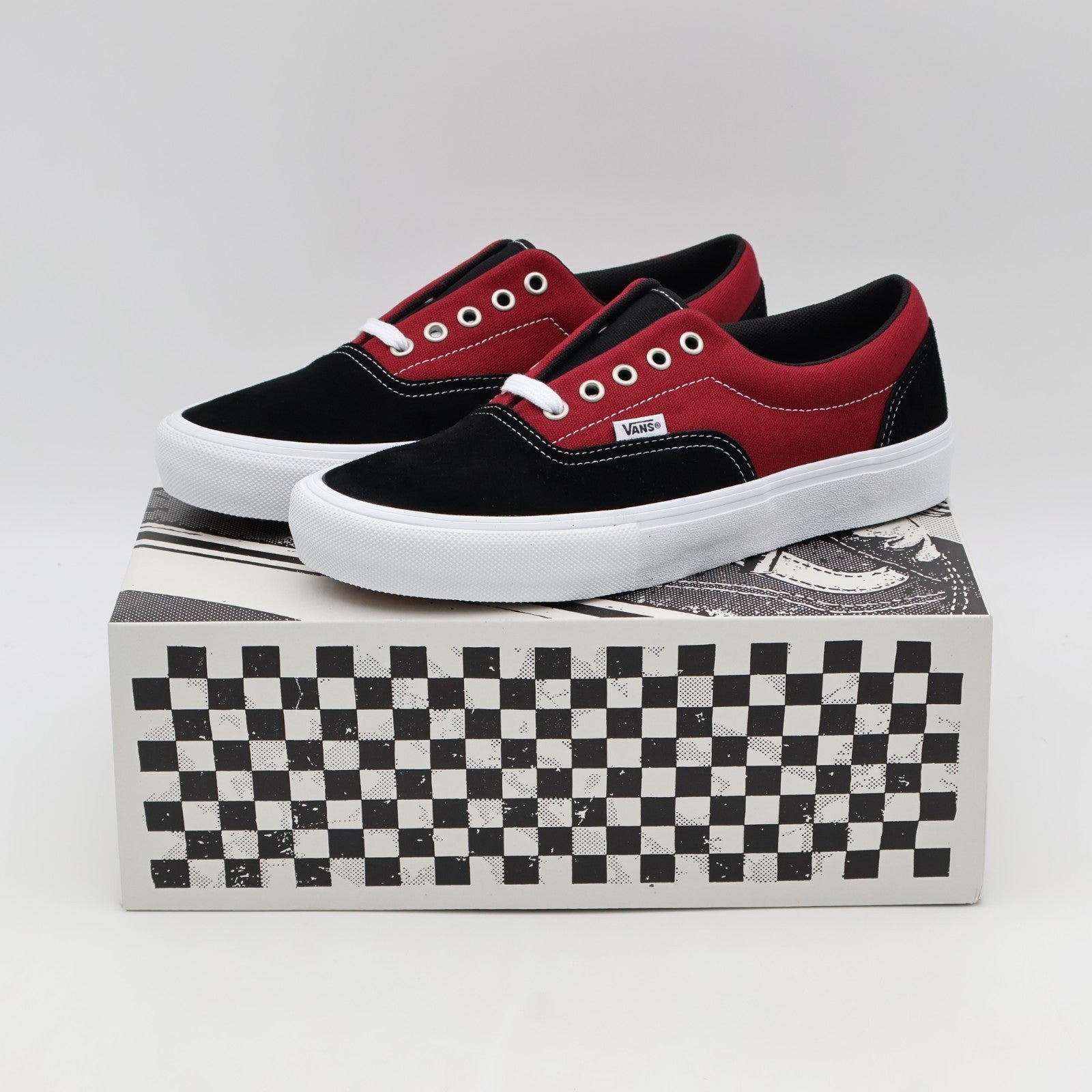 VN000ECRBDK Vans Skate Era "Black/Dark Red" (Men's)