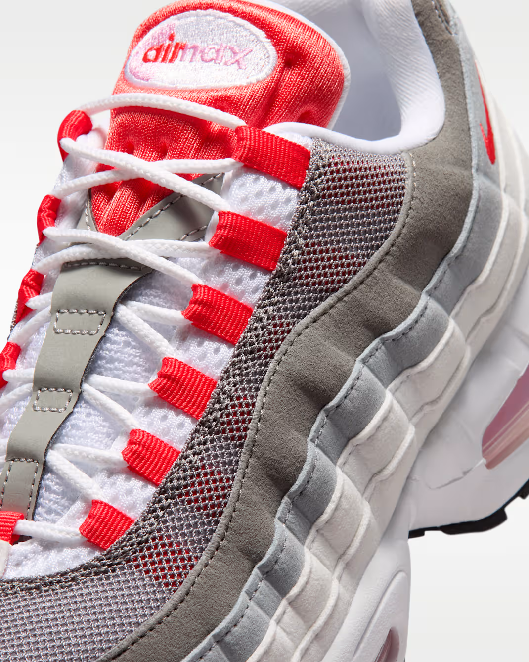 HJ5996-101 Nike Air Max 95 Big Bubble "White/Light Crimson" (Women's)