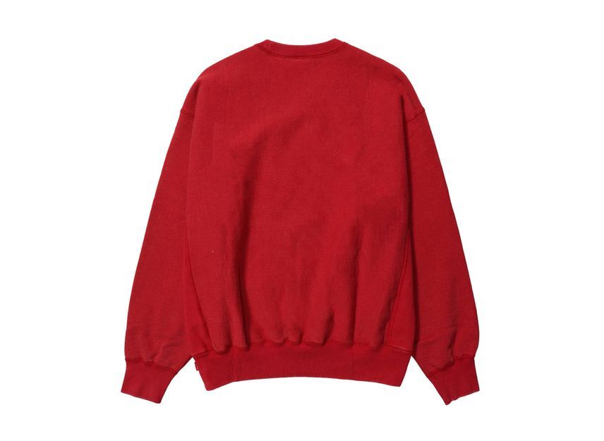 Supreme Washed Box Logo Crewneck Red
