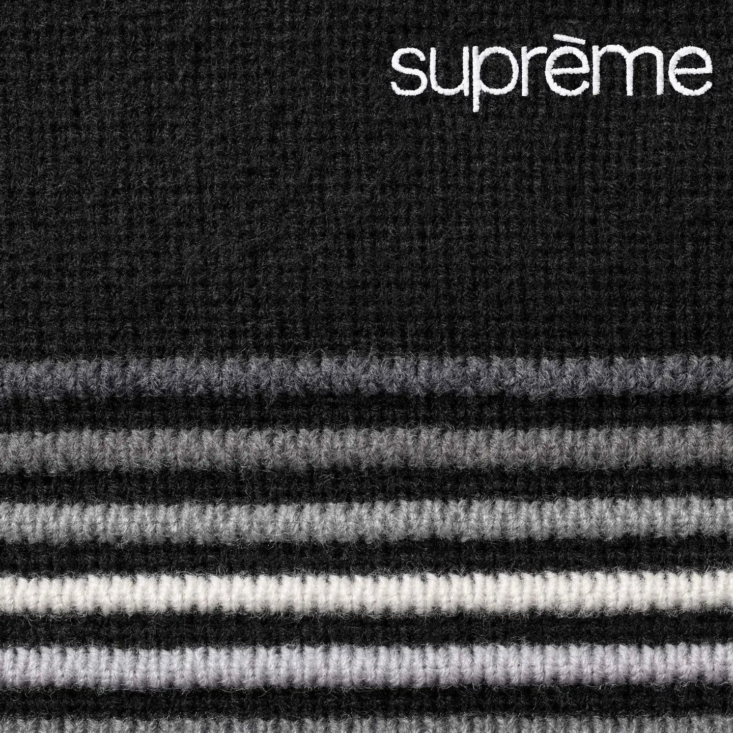 Supreme Raised Stripe Sweater Black