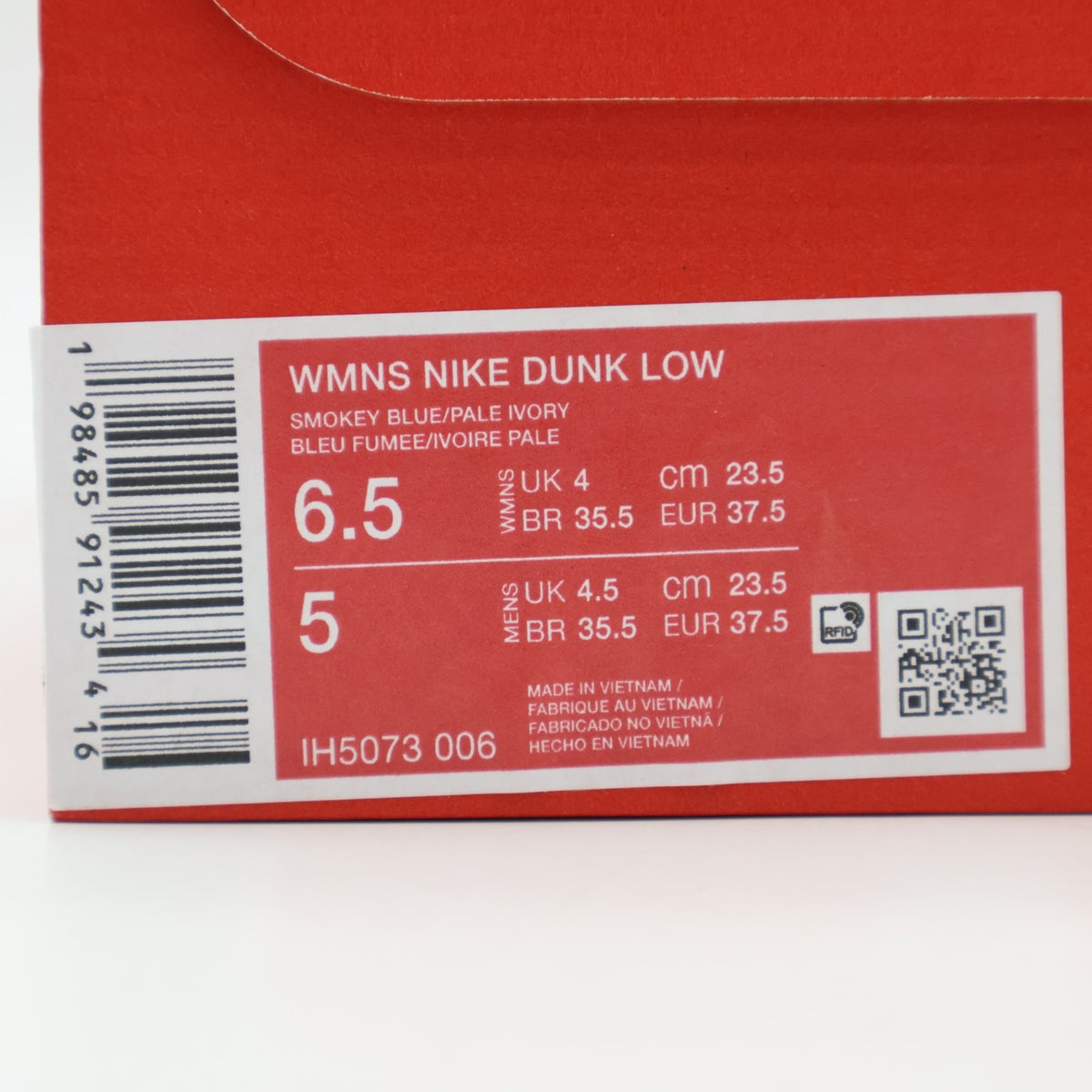 IH5073-006 Nike Women's Dunk Low Smokey Blue Denim Turquoise (Women's)