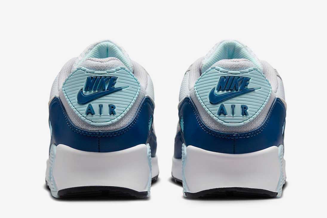 FN6958-001 Nike Air Max 90 Pure Platinum White Glacier Blue (Men's)