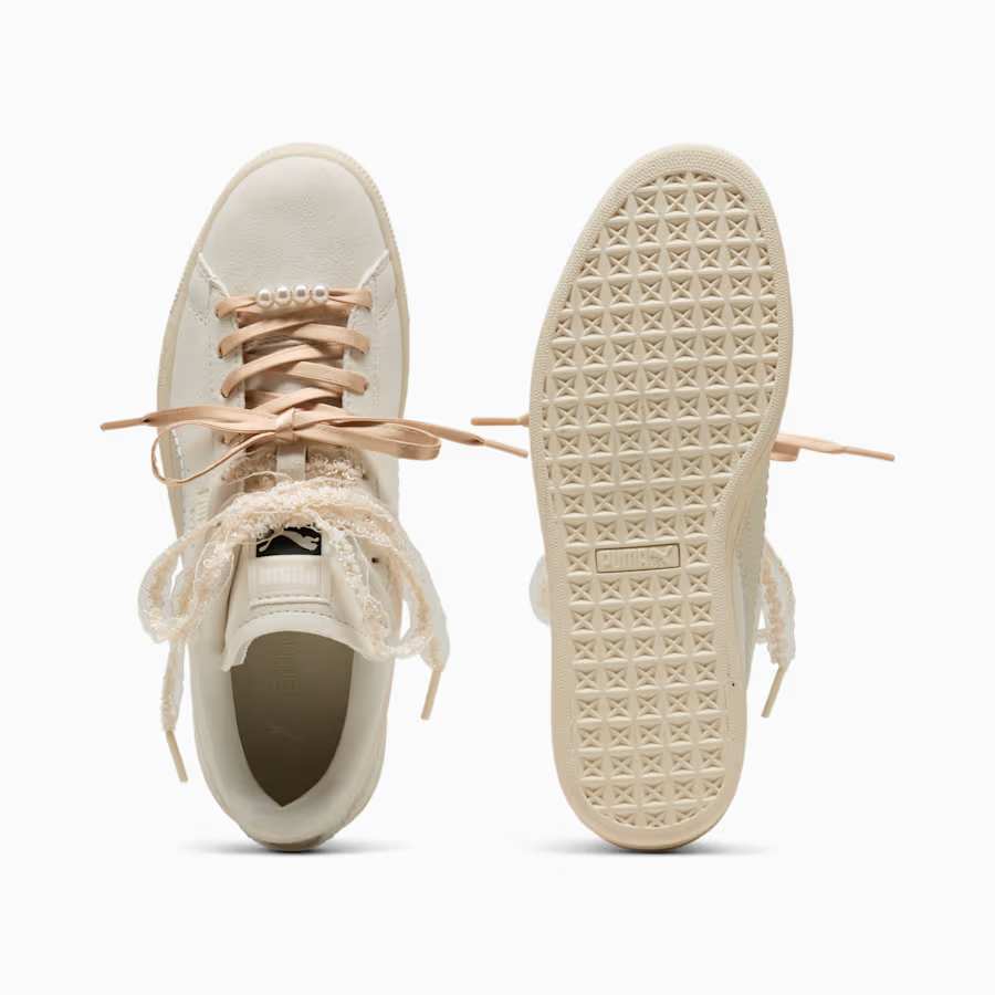 408330-01 Puma Suede Bloom "Frosted Ivory/Silver Fog" (Women's)