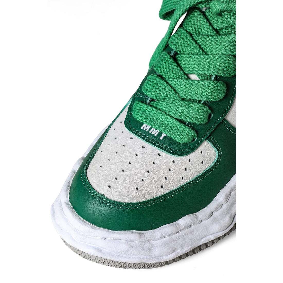 A08FW706-green/white Maison MIHARA YASUHIRO WAYNE Original Sole Leather (Men's)