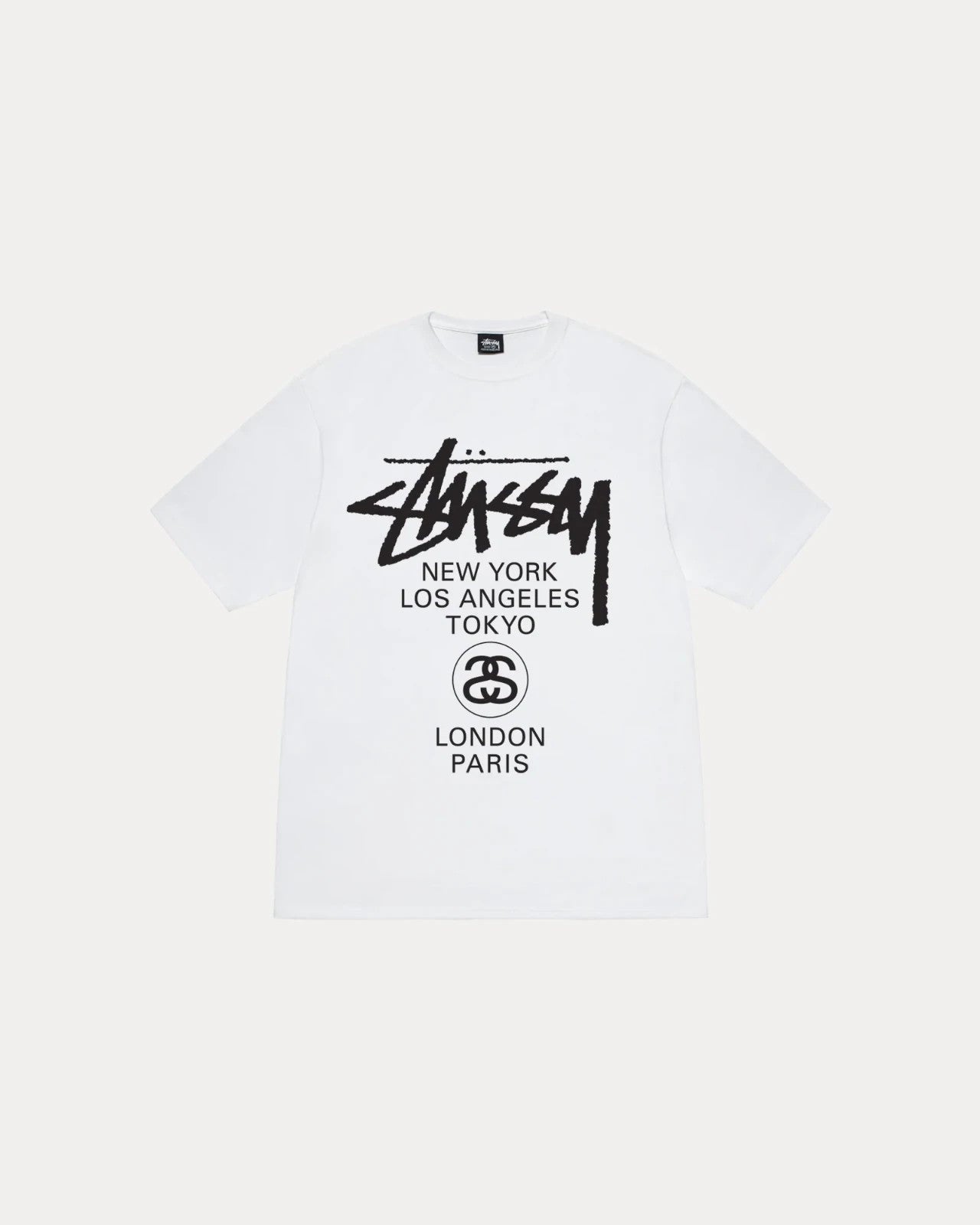 Stussy World Tour Tee White 25SS 3903962