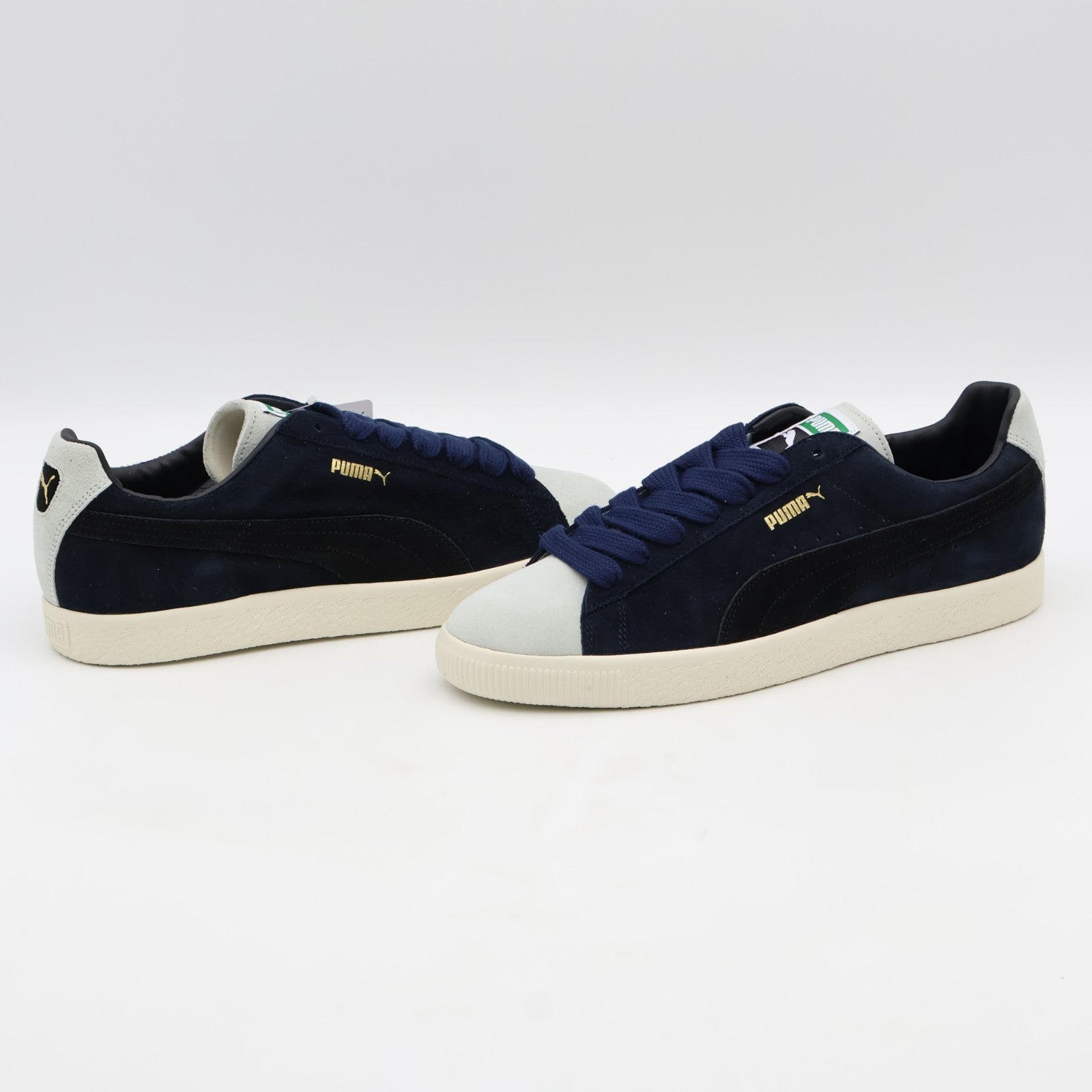 404132-01 Acy Puma Suede VTG MIJ Navy Warm White Black Puma (Men's)