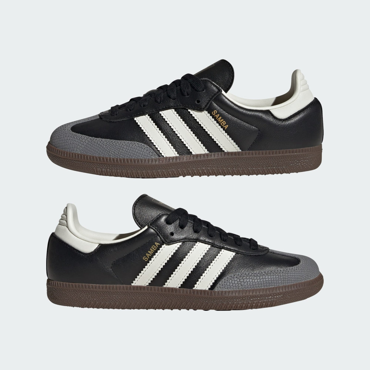 JR8165 adidas Originals Samba OG Core Black Off White Gold Metallic (Women's)