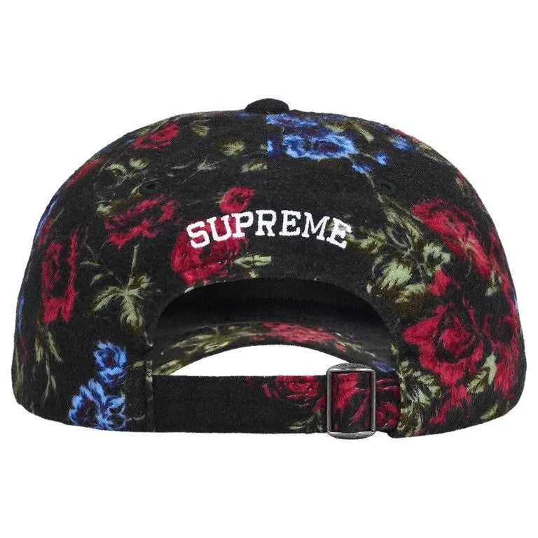 Supreme Floral Flannel 6-Panel Black