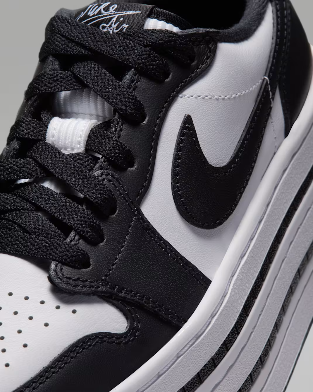 HV8288-002 Nike Air Jordan 1 Triple Stack "Black/White" (Women's)