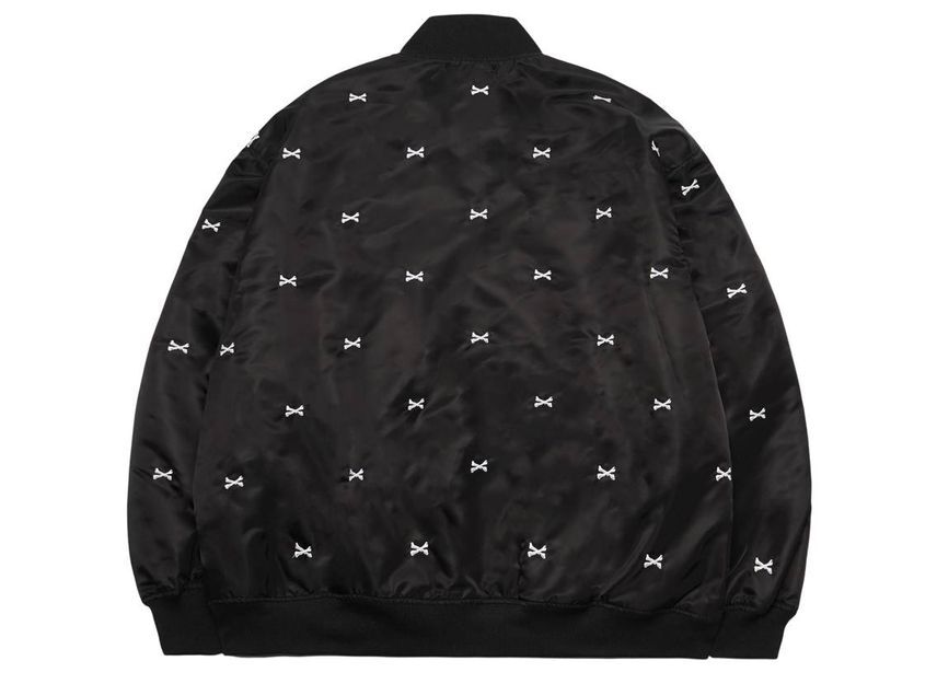 Wtaps TEAM JACKET NYLON. TWILL. TEXTILE Black