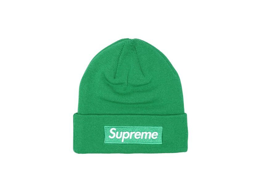 Supreme New Era Box Logo Beanie Green