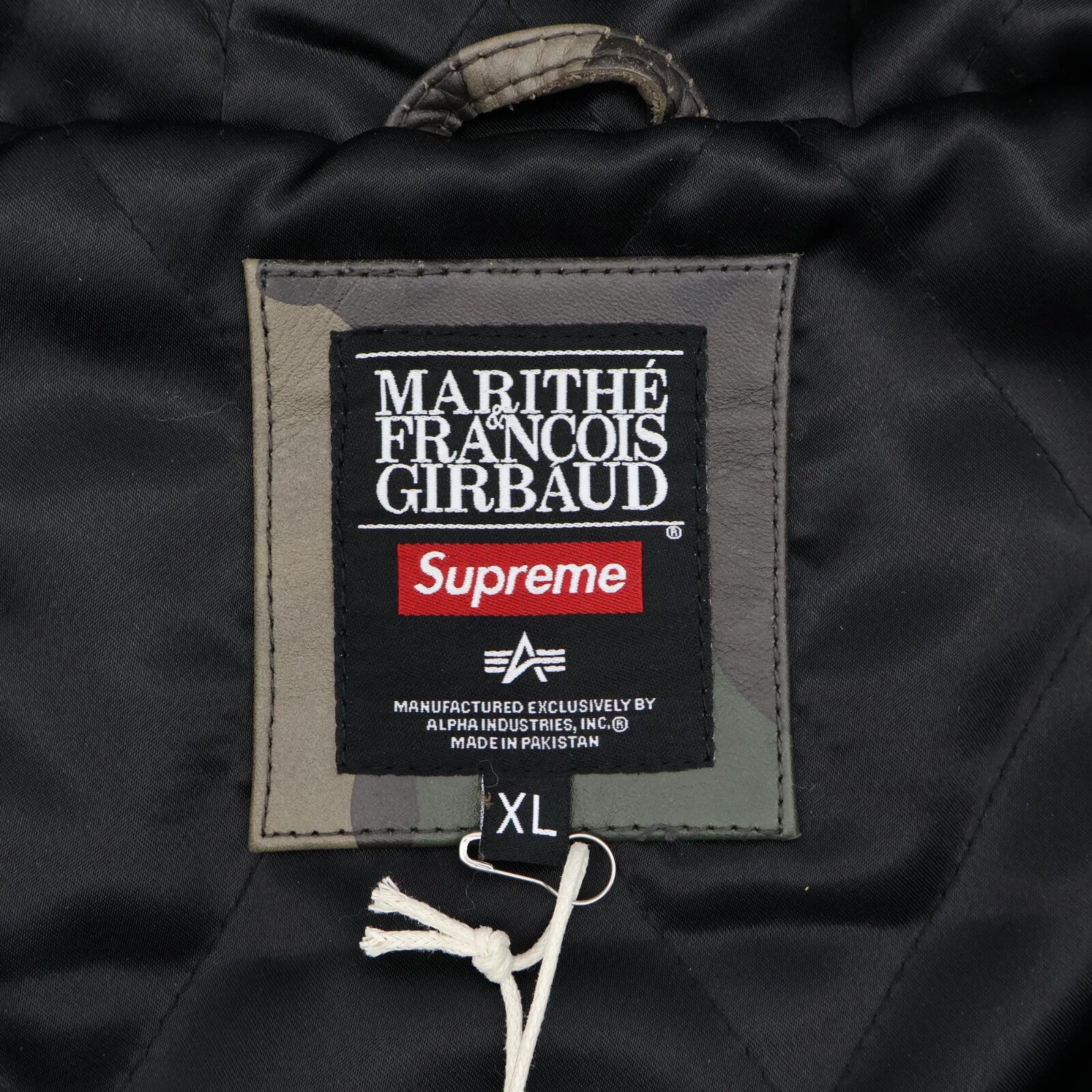 Supreme Marithe Francois Girbaud Hooded Leather Flight Bomber Jacket Camo