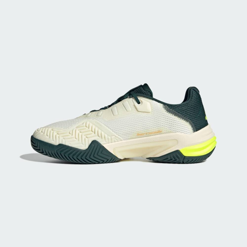 JH5129 adidas Barricade 13 Tennis Off White Core Black Powder Teal (Men's)