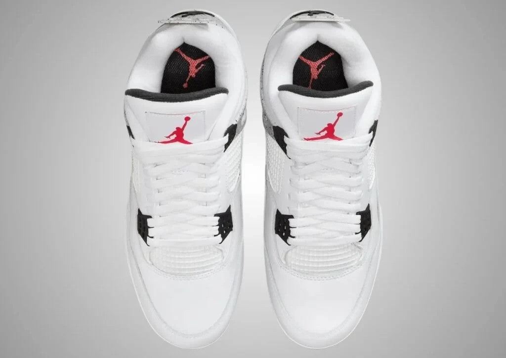 HQ0207-106 Nike Air Jordan 4 Cleat White Fire Red (Men's)