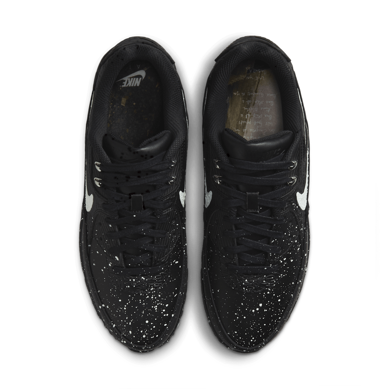 FD6492-001 Slawn Nike Air Max 90 Black Black White (Men's)