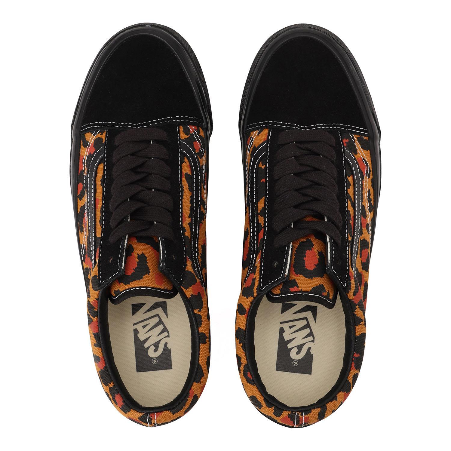 VN000D56BKA Vans Premium Old Skool Leopard Black Black (Men's)