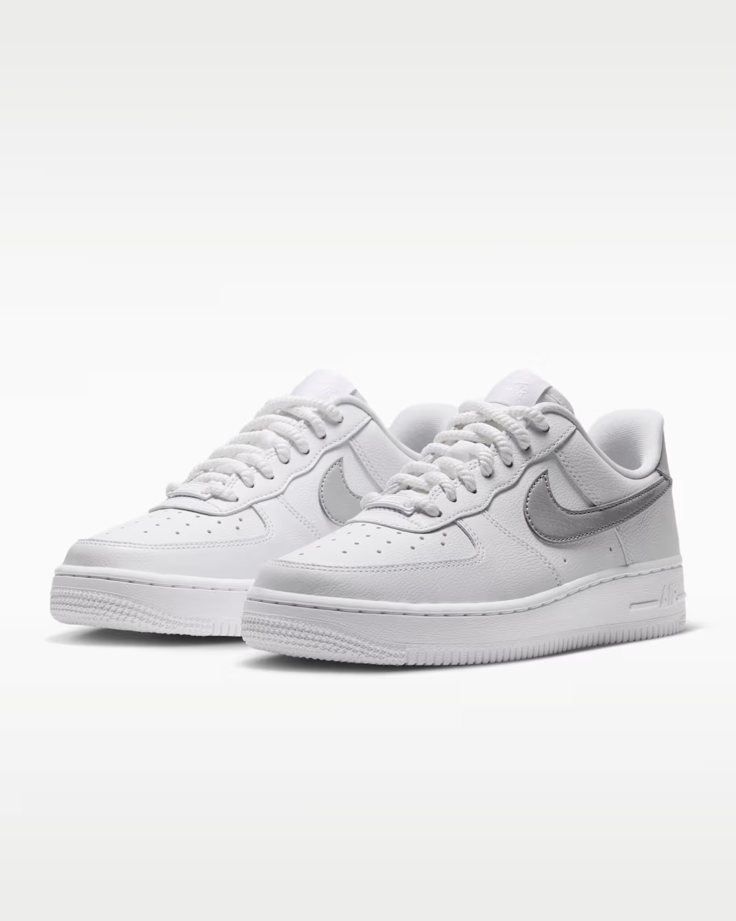 IQ0134-101 Nike Air Force 1 '07 "White/Grey Fog" (Women's)