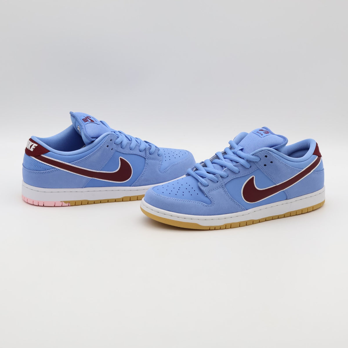 DQ4040-400 Nike SB Dunk Low Pro Phillies Valor Blue Team Maroon Burgundy (Men's)