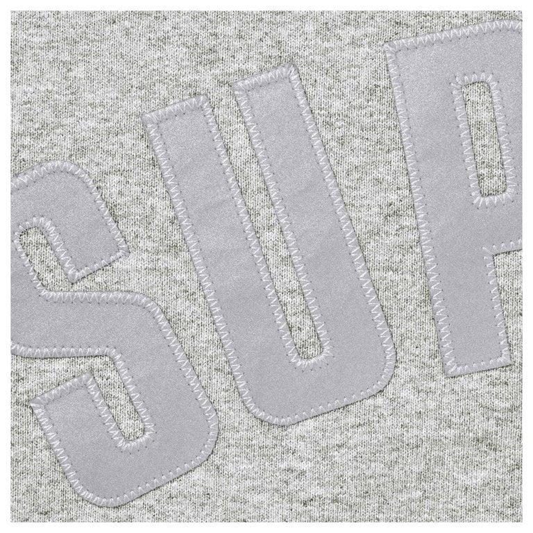 Supreme Arc Thermal Lined Zip Up Hooded Sweatshirt Heather Grey