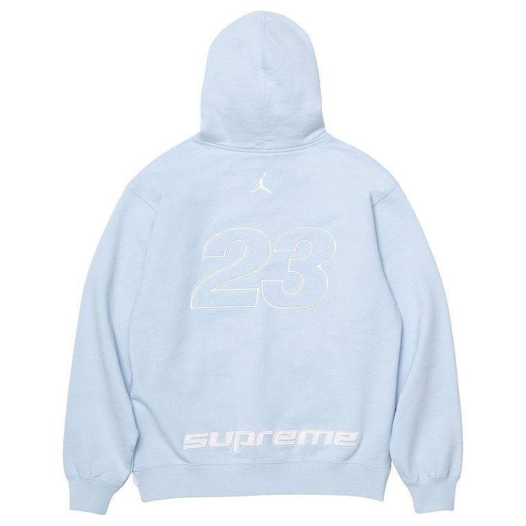 Supreme x Jordan Hooded Sweatshirt Light Blue