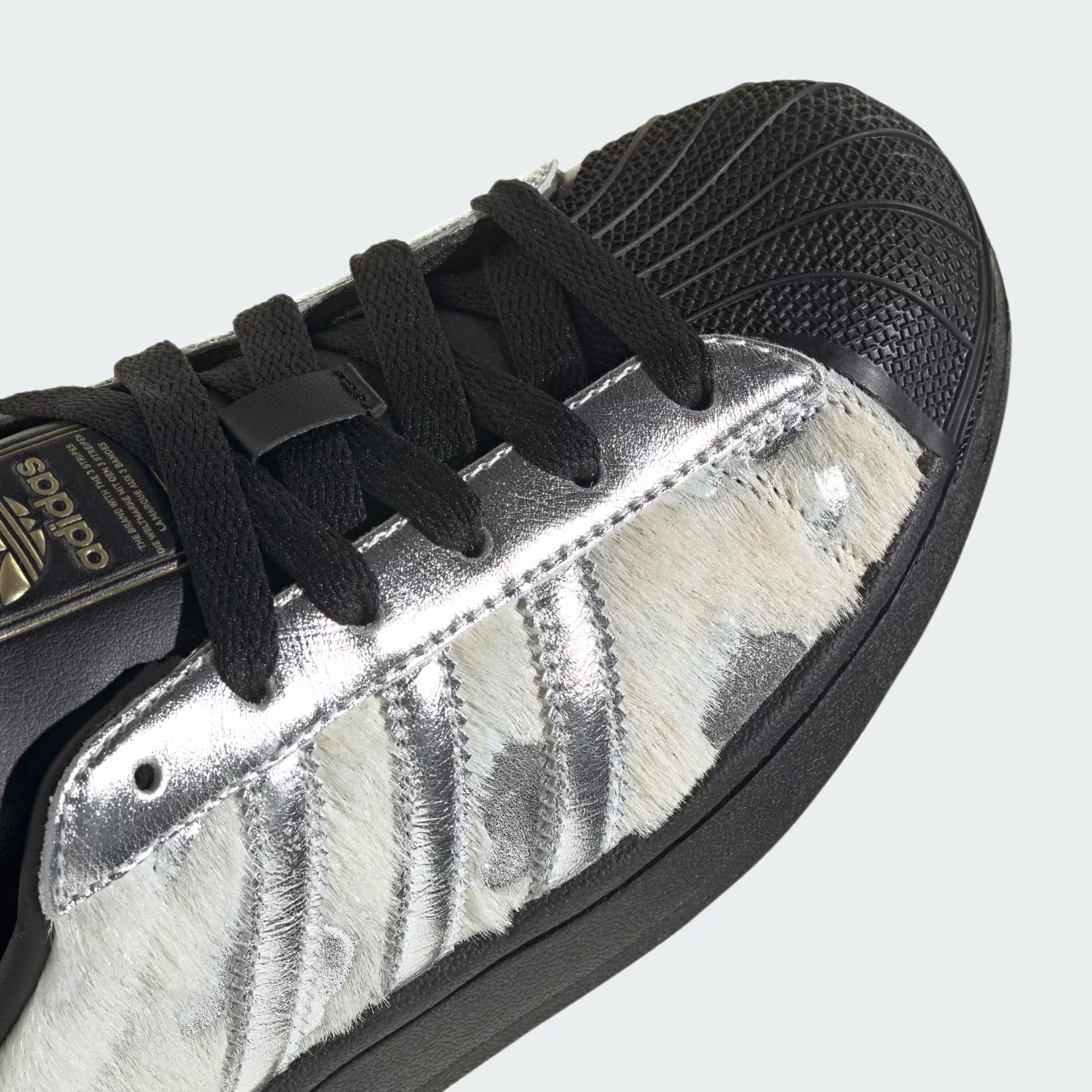 KJ4863 adidas Superstar 2 "Cream White/Silver Metallic/Core Black" (Women's)