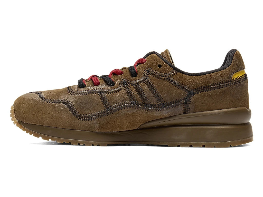 1183C447-201  ONITSUKA TIGER Tiger Ally Stitch Brown Storm Vibrant Yellow(Men's)