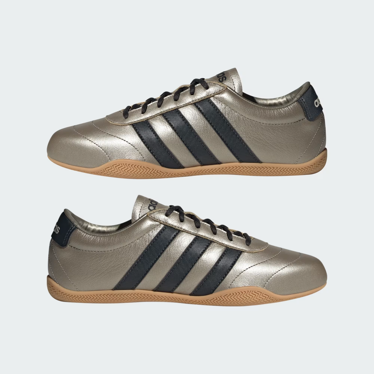 JQ9681 adidas Grand Court Lo Cyber Metallic Carbon Gum (Women's)