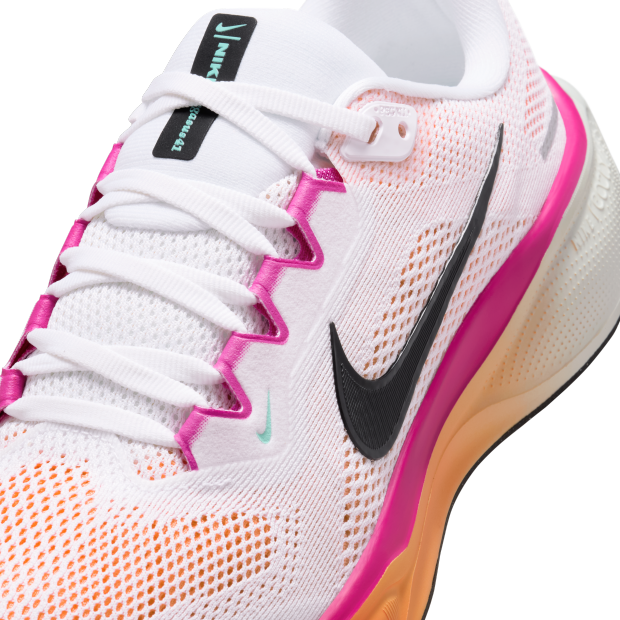 FD2723-120 Nike Pegasus 41 White Fire Pink Orange Pulse Black (Women's)