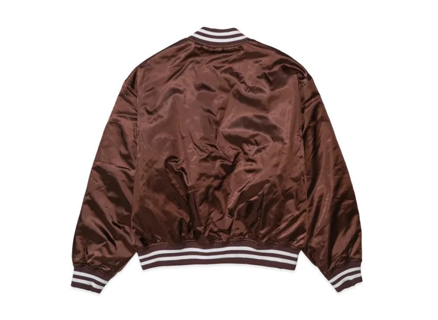 Supreme x Champion Satin Varsity Jacket "Brown"