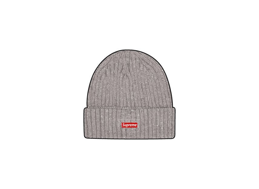 Supreme Overdyed Beanie Metallic Silver (25SS)