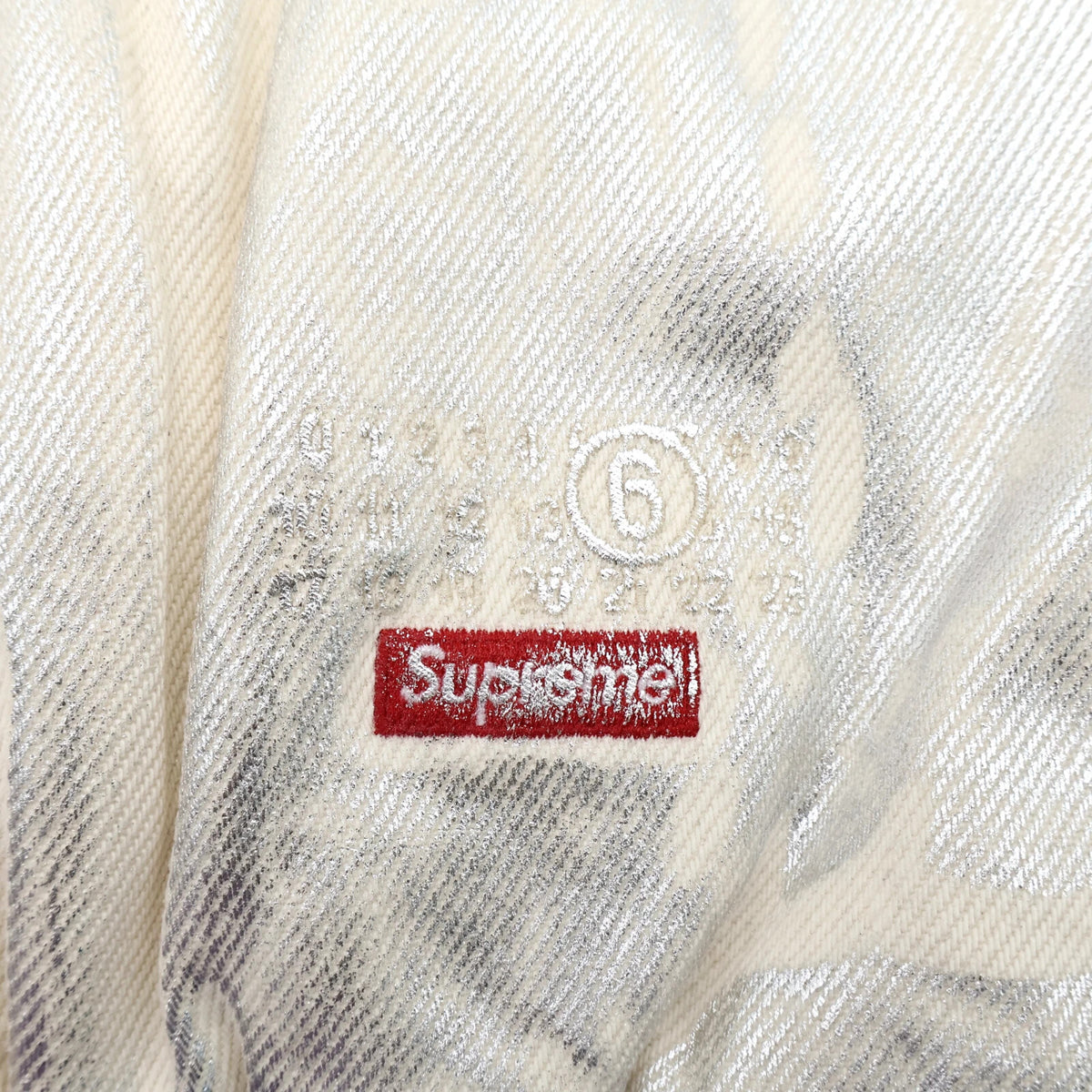 Supreme x MM6 Maison Margiela Foil Hooded Work Jacket Natural