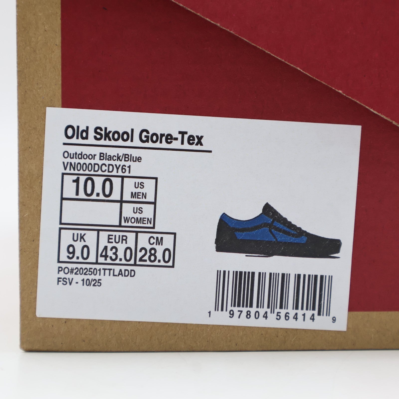 VN000DCDY61 Vans Old Skool GORE-TEX Outdoor Black Blue (Men's)