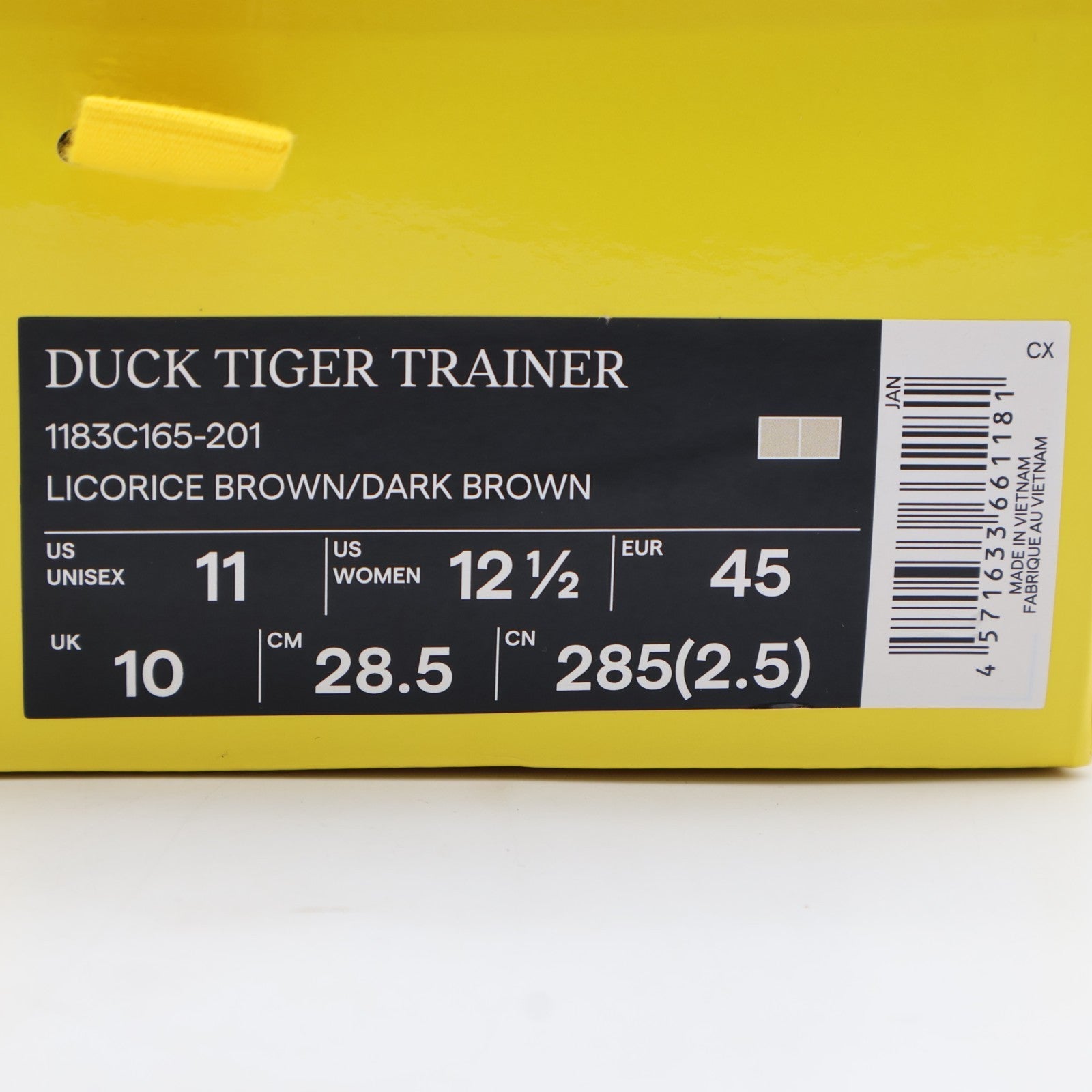 1183C165-201 Onitsuka Tiger Duck Tiger Trainer Licorice Brown Dark Brown (Men's)