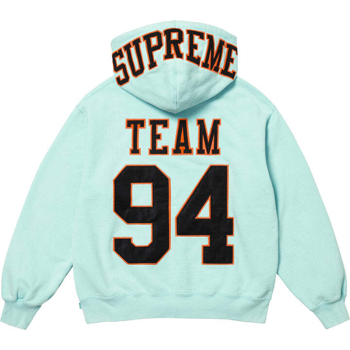 Supreme Team 94 Hooded Sweatshirt Aqua