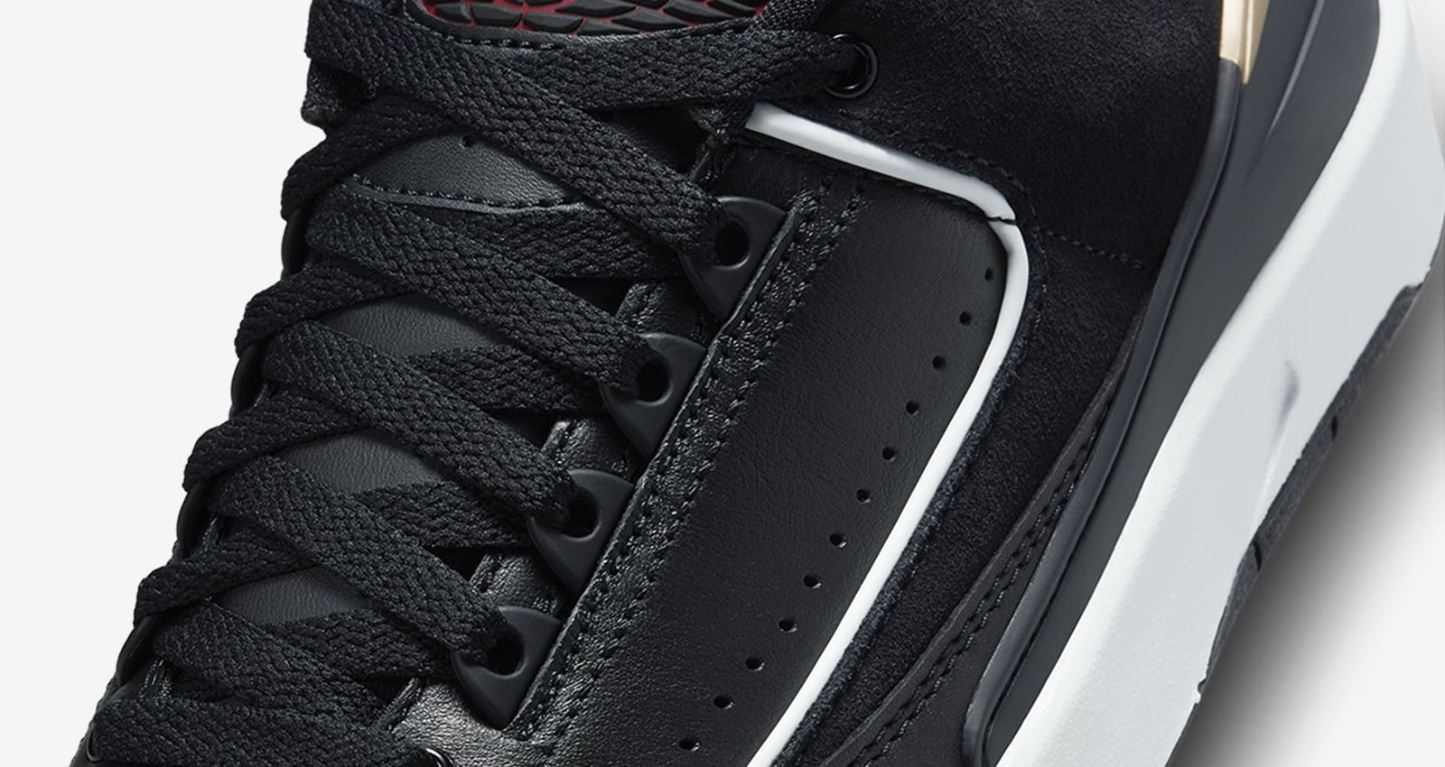 DX4401-001 Nike Air Jordan 2 Retro Low Black Varsity Red (Women's)
